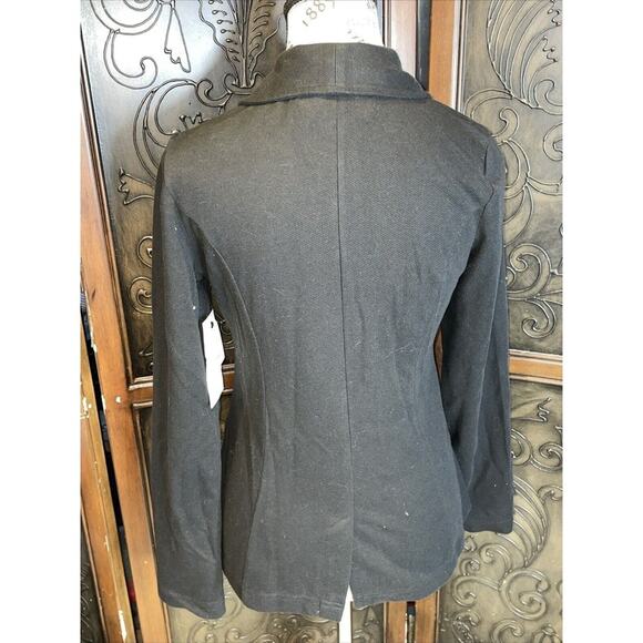 Calson NWT Casual Black Cotton Fashion Jacket / Blazer Women's Size S‎ - Picture 3 of 4